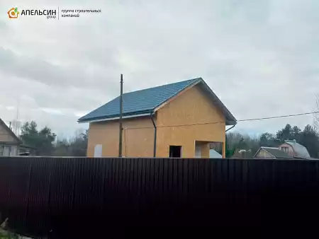 Монтаж металлочерепицы Grand Line + волнового профиля Grand Line сад.мас. Чаща