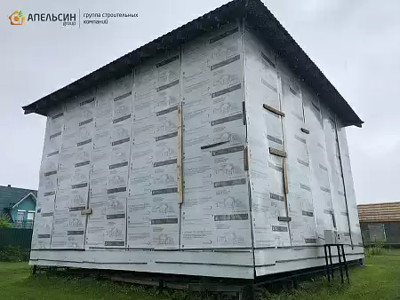 Монтаж фасада панелями Docke в д. Волковицы