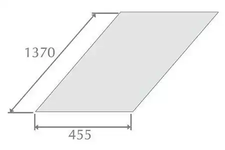 Плоский лист Метротайл (Metrotile), цвет зеленый, 1370х450 мм