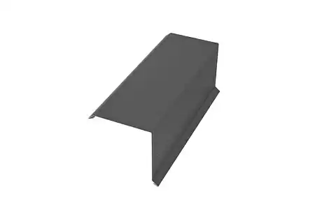 Торцевая планка наружная Aquasystem Rooftop Бархат, длина 2 м, RAL 7024 графит