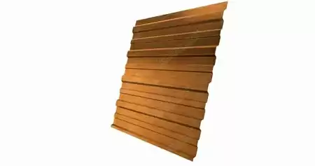 Профнастил С10А Гранд Лайн / Grand Line 0.45 Print elite Zn 140, цвет Golden Wood (Золотой дуб)