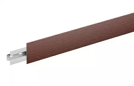 Стыковочный Т-профиль 50 комплект Aquasystem, Pural 0.5, 3.0 м, RAL 8017 коричневый