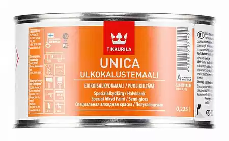 Краска по металлу Unica Tikkurila, 0.225 л, цвет RR 32 (тёмно-коричневый)