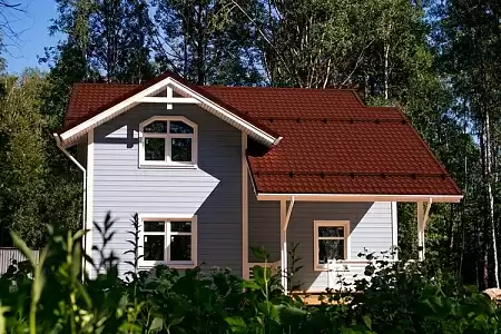 Металлочерепица Гранд Лайн / Grand Line, коллекция Classic, 0,5 Satin Zn 140, цвет RAL 8004 (терракота)