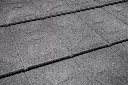 Композитная черепица Метротайл (Metrotile) серия I-Slate, цвет серый, 1340х430 мм