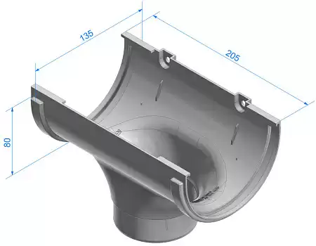 Воронка Docke Стандарт, RAL 3005 красный