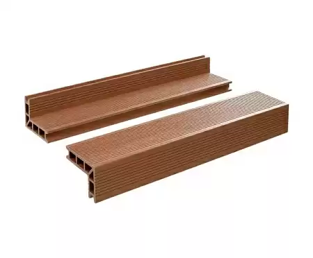 Угловой элемент универсальный глянцевый мелкий вельвет GRINDERDECO, 105х65х3000мм, Карамель