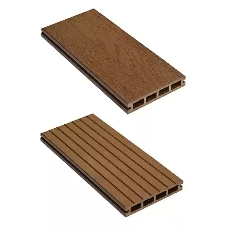 Террасная доска CM Decking Bark ДПК (пустотелая), 3000x140x25 мм, TEAK (тик)