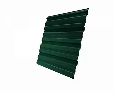 Профнастил С10R Гранд Лайн / Grand Line 0,5 Satin Zn 140, цвет RAL 6005 (зеленый мох)