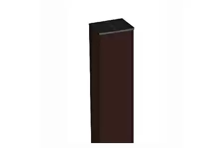 Столб 62х55х1,4х2500 Grand Line, 1,4 Zn, RAL 8017 шоколад