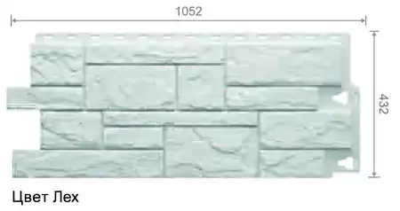 Фасадные панели Docke STANDARD Сланец, 930х406 мм, лех