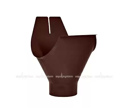 Воронка желоба D150/100 Aquasystem Pural Matt, RAL 8017 коричневый