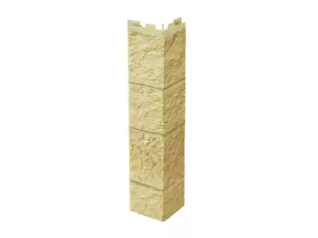 Угол наружный Vox Solid Sandstone (под камень), кремовый, 446х121 мм