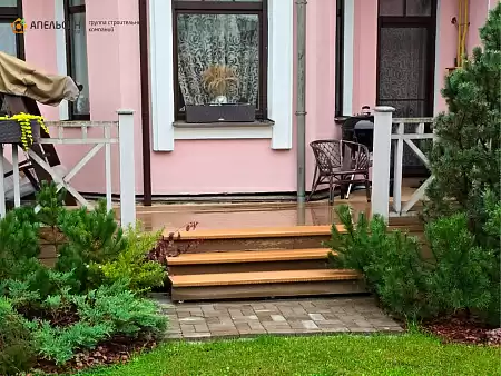 Монтаж террасной доски CM Decking Natur в пос. Солнечное