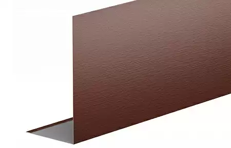 L-профиль 100/200 Aquasystem, Pural 0.5, 2.0 м, RAL 8017 коричневый