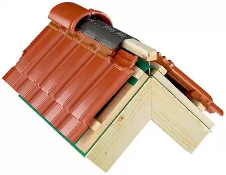 Коньковая лента Eurovent ROLL GEO, 310 мм x 5 м, RAL 8004 кирпичный