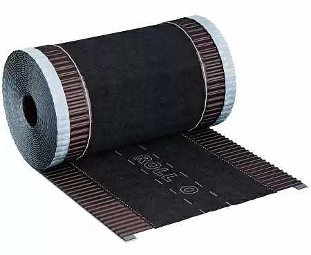 Коньковая лента Eurovent ROLL O, 240 мм x 5 м, RAL 8019 темно-коричневый