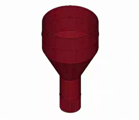 D100 Воронка закрытая с проволокой, Zn + порошк.покраска, цвет RAL 3005 (красное вино)