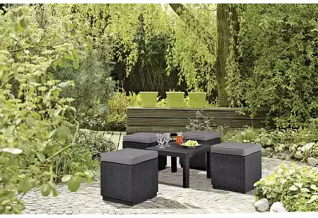 Тумба для сиденья Cube whis coution Allibert (Аллиберт), цвет графит