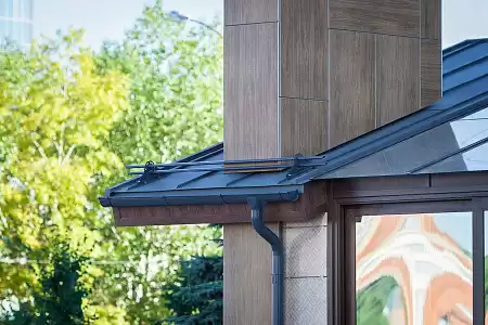 Фальц двойной стоячий Гранд Лайн / Grand Line, Satin 0.5, цвет RAL 7016 (антрацитово-серый)