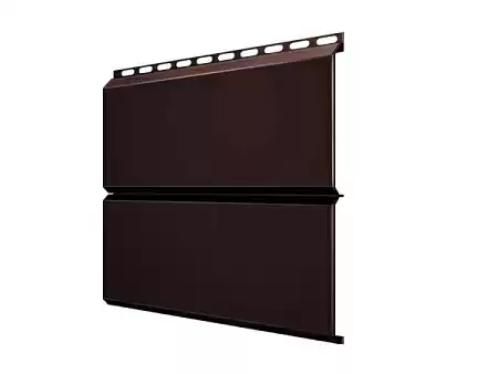 Металлический сайдинг Гранд Лайн / Grand Line профиль ЭкоБрус, Drap 0.45, цвет Ral 8017 (шоколад)