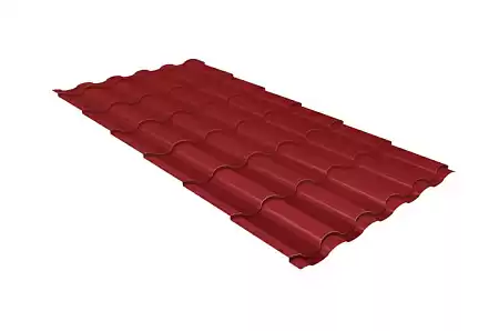 Волновой профиль Grand Line Kredo, 0,45 PE, Zn 100, RAL 3011 красно-коричневый