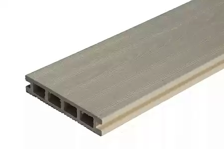 Террасная доска из МПК, 6000x140x25 мм, фактура дерева, жемчуг