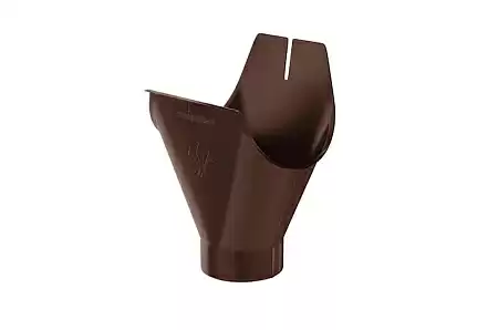 Воронка желоба D125 Aquasystem PU, RAL 8017 коричневый