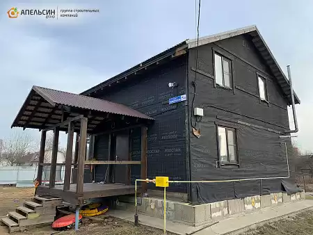 Монтаж сайдинга Docke LUX брус Кедр, Мурино