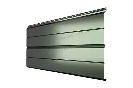 Металлический сайдинг Металл Профиль L брус XL Накатка, 0.5 PURMAN, tourmalin