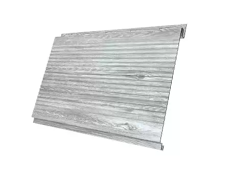 Металлический сайдинг Гранд Лайн / Grand Line профиль Вертикаль, Print elite 0.45, цвет Snow Wood (Снежное дерево)
