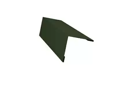 Планка завершающая 50х50 жалюзи Grand Line Milan, 0,5 GreenCoat Pural, RR 11 темно-зеленый (RAL 6020 хромовая зелень)