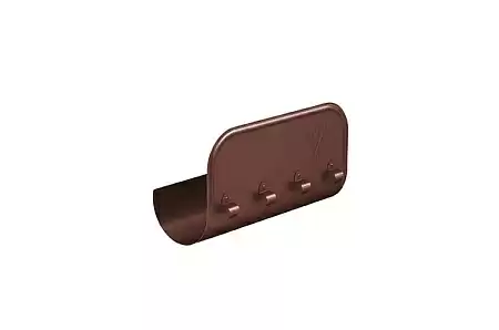 Ограничитель перелива прямой D125 Aquasystem PU Matt, 0,4 м, RAL 8017 коричневый