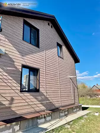 Монтаж сайдинга Docke LUX брус Кедр, Мурино