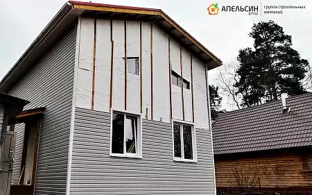 Монтаж фасада панелями Grand Line в Васкелово