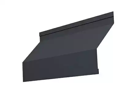 Ламель жалюзи Grand Line Milan, 0,45 Drap, гофрированная RAL 7024 мокрый асфальт