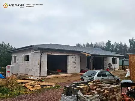 Монтаж гибкой черепицы Shinglas Финская соната КП Берёзовка