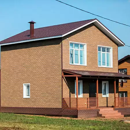 Фасадная плитка 1000х250 мм (2 кв.м/уп.) Технониколь Hauberk Кирпич, песчаный