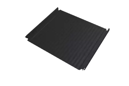 Кликфальц Double Pro Gofr Grand Line 0,45 Drap-double TX с пленкой на замках RAL 7024 мокрый асфальт