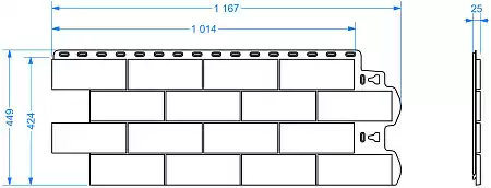 Фасадные панели Docke STANDARD Dufour, 1052х425 мм, тироль
