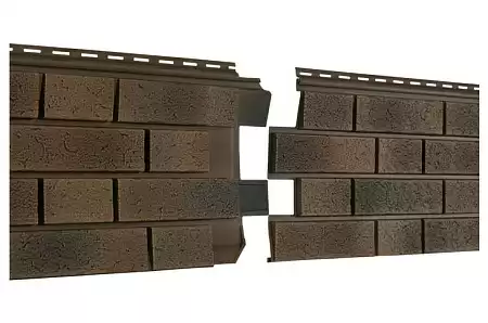 Фасадные панели Ю-Пласт Стоун Хаус S-Lock Нордик, 1950х292 мм, лава