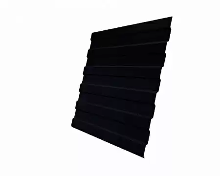 Профнастил С8A Гранд Лайн / Grand Line 0.5 GreenCoat Pural Matt Zn 275, цвет RR 33 черный (RAL 9005)