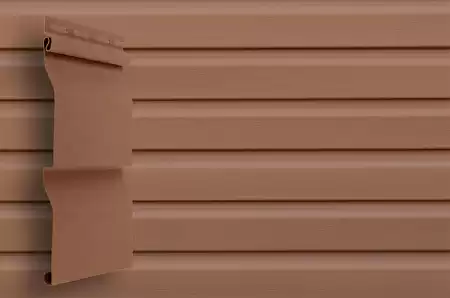 Сайдинг Grand Line Classic Color Plus виниловый, корабельный брус D4 GL, 3.00*0.203 м, темно-бежевый