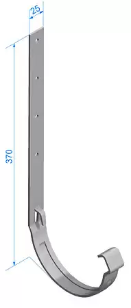 Кронштейн желоба металлический Docke LUX размер 300мм, цвет пломбир (RAL 9003) Кронштейн желоба металлический Docke LUX размер 300мм, цвет пломбир (RAL 9003)