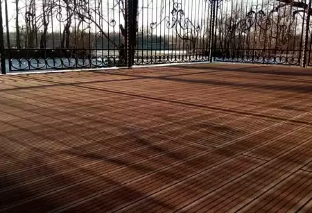 Террасная доска Смарт Terrapol / Террапол ДПК пустотелая c пазом, 3000х130х22 мм, цвет орех милано