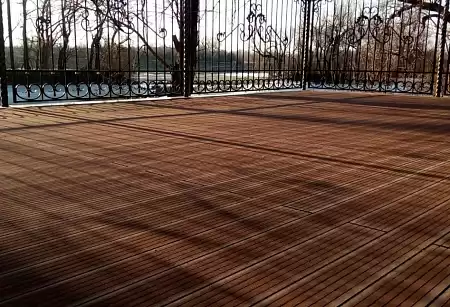 Террасная доска Смарт Terrapol / Террапол ДПК полнотелая без паза, 4000х130х24 мм, цвет тик киото