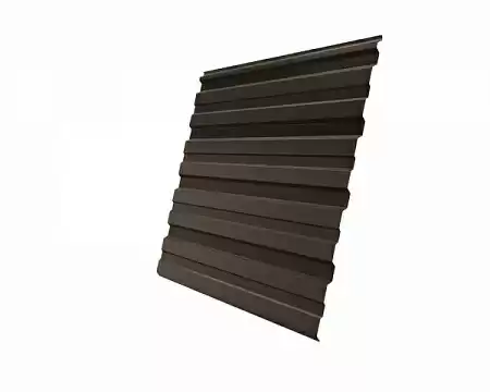 Профнастил С10R Гранд Лайн / Grand Line 0,5 Satin Zn 140, цвет RR 32 (темно-коричневый)