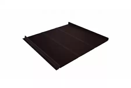 Кликфальц Line Гранд Лайн / Grand Line, GreenCoat Pural Matt 0.5, цвет RR 887 шоколадно-коричневый (RAL 8017)
