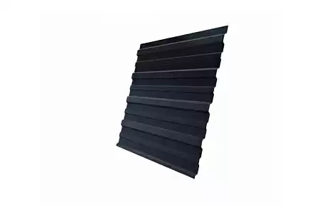 Профнастил С10А Grand Line 0.5 Velur X, RAL 7024 мокрый асфальт