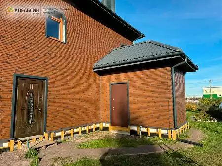 Монтаж фасада панелями Docke с доборными элементами д. Горная Шальдиха
